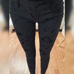 G By Guess Embroidery Pants Black